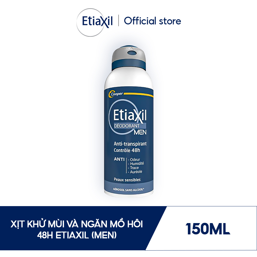 Xịt ngăn mồ hôi & khử mùi 48H Etiaxil Men 150ml