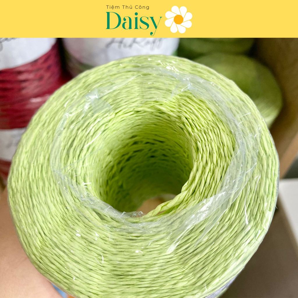 Sợi cọ raffia - sợi cói giấy móc túi mũ