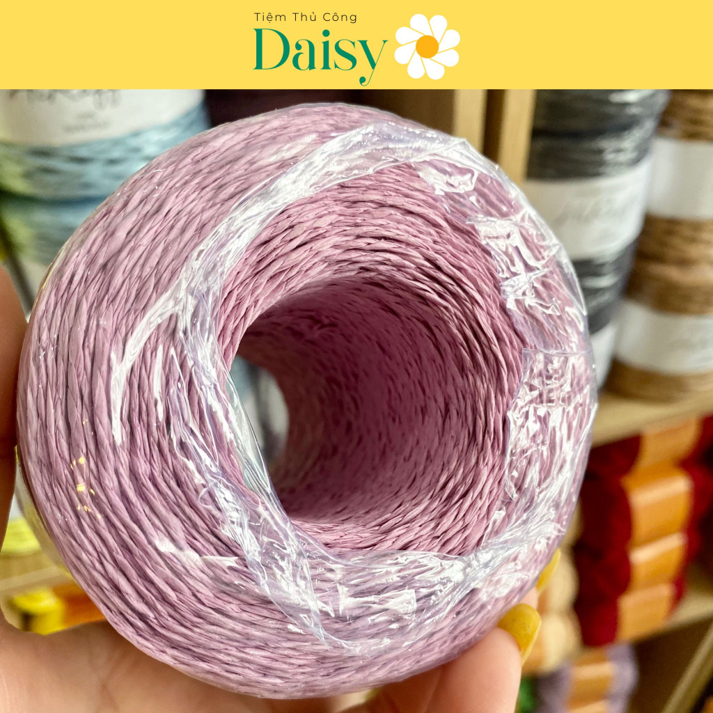 Sợi cọ raffia - sợi cói giấy móc túi mũ