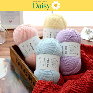  Len Yaoh 100g sợi 3mm - Len wool thực vật 