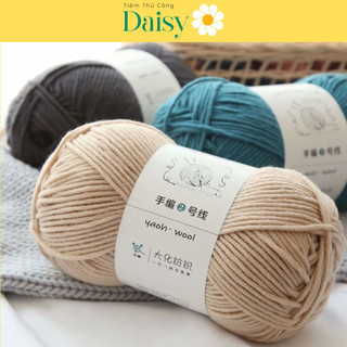Len Yaoh 100g sợi 3mm - Len wool thực vật