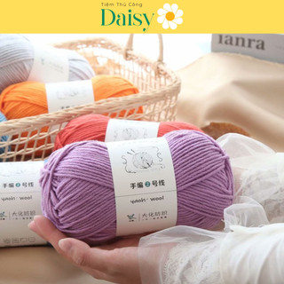 Len Yaoh 100g sợi 3mm - Len wool thực vật