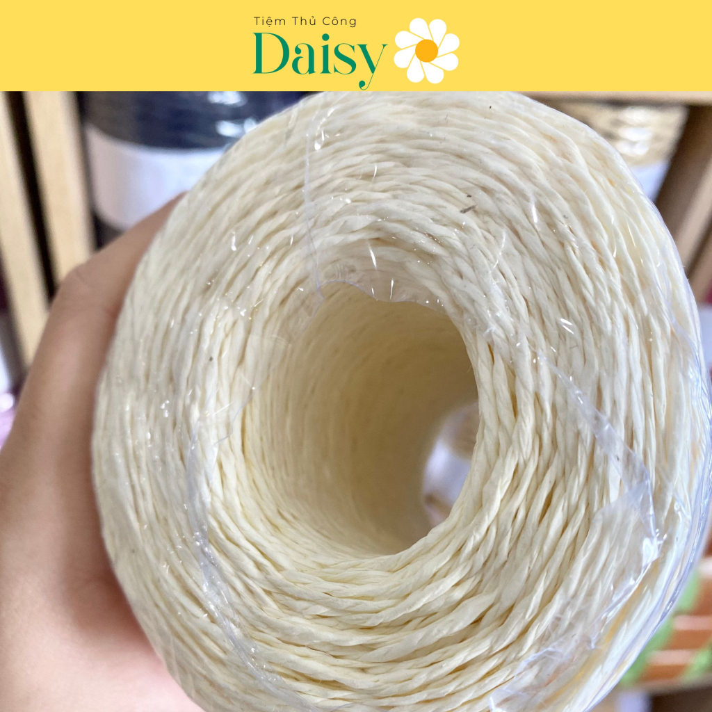 Sợi cọ raffia - sợi cói giấy móc túi mũ