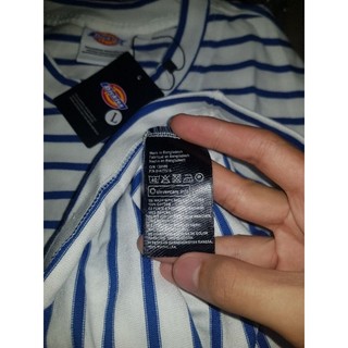 tee dickies xanh trắng
