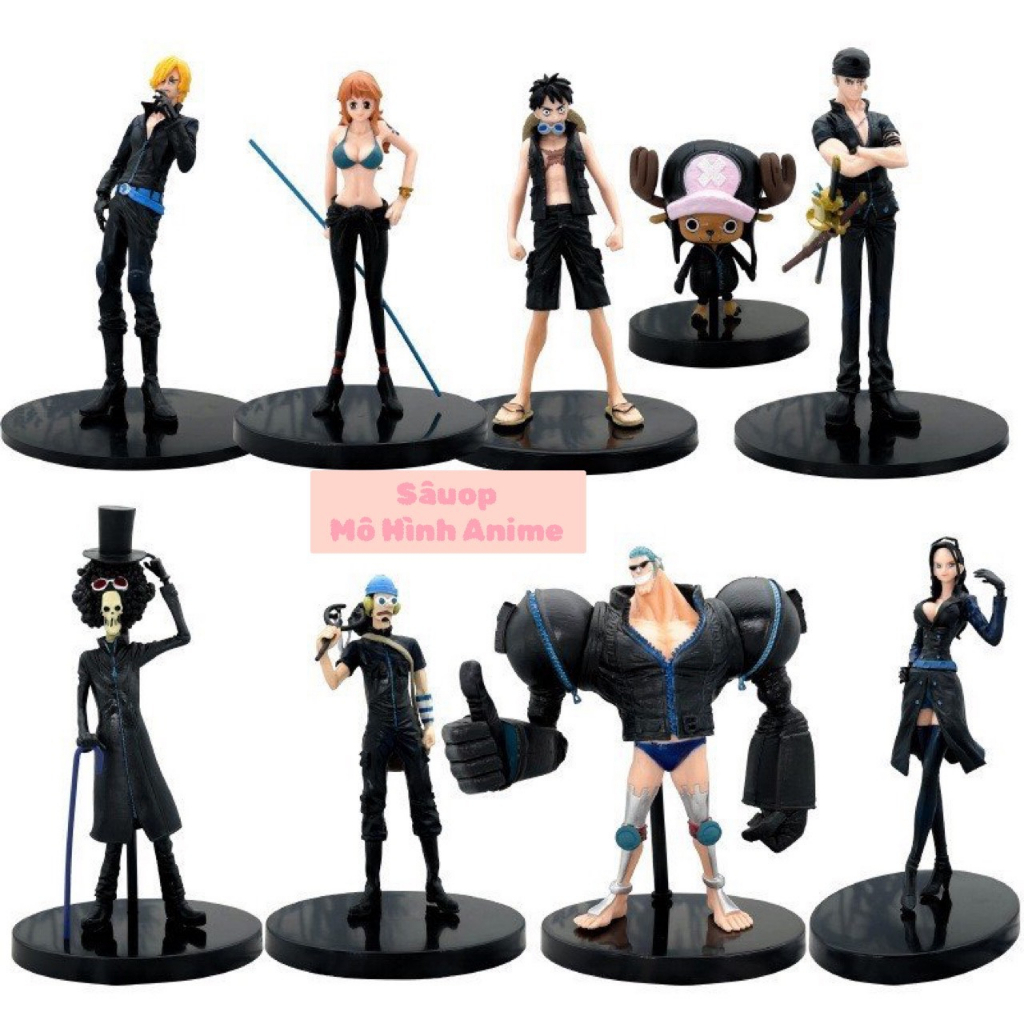 Set 9 Thành viên băng Mũ rơm có chân đế
