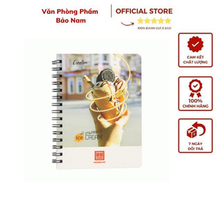 Sổ lò xo hồng hà 160 trang a5 creative - sổ lò xo 4120