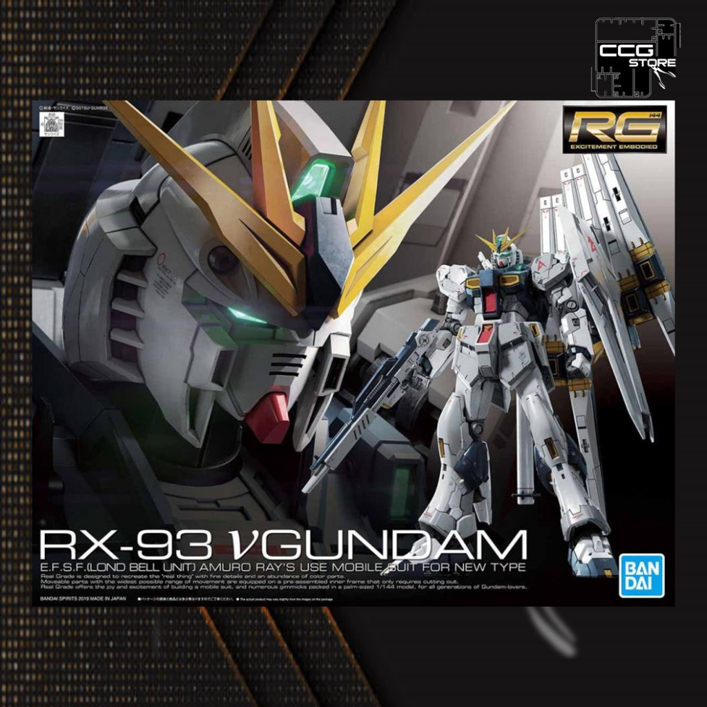 Mô hình lắp ráp Gunpla - BANDAI - RG 1/144 RX-93 Nu Gundam
