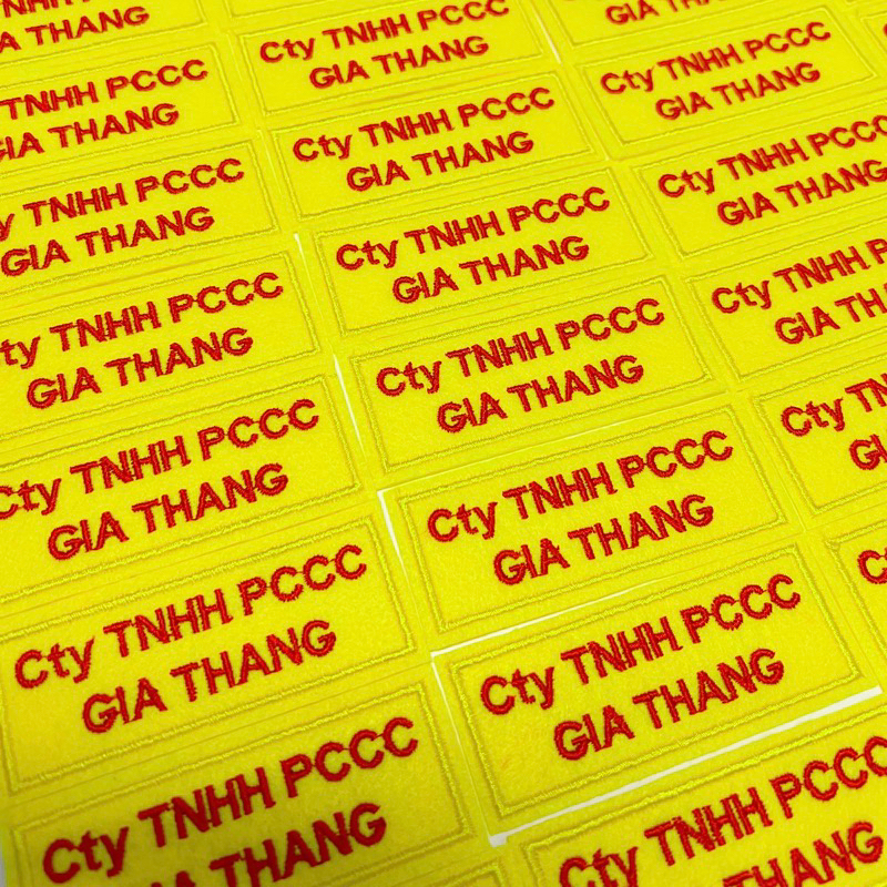 Bảng tên thêu, phù hiệu thêu theo yêu cầu