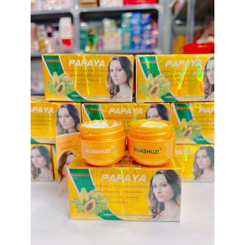 kem dưỡng trắng da HUASHUZI PAPAYA đu đủ ngày và đêm
