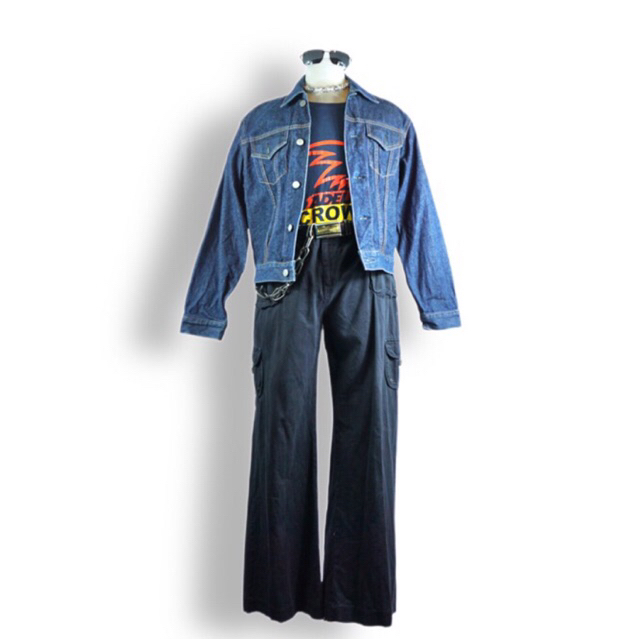 Set Nam, 2hand Set, Vintage Set, Quần túi hộp, Cargo pant, Áo khoác Jean hiệu, Áo thun Mỹ, Tee