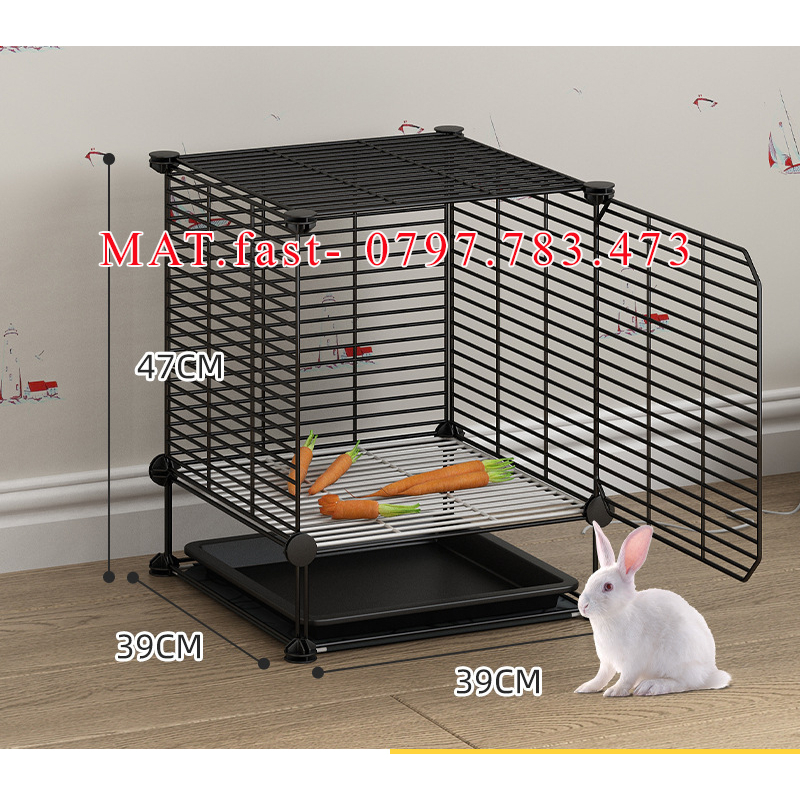 (GIẢM 10K) BỘ COMBO CHUỒNG MÈO - CHUỒNG CHÓ DƯỚI 6KG LẮP GHÉP SƠN TĨNH ĐIỆN CHO PET