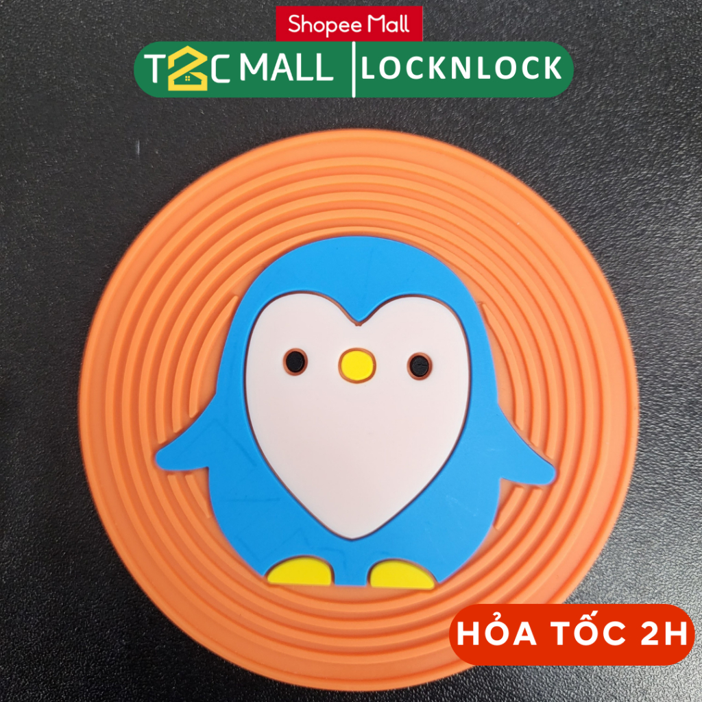 Lót ly Silicon Chịu Nhiệt Chống Trượt Cute hình thú ngộ nghĩnh đáng yêu - T2CMALL