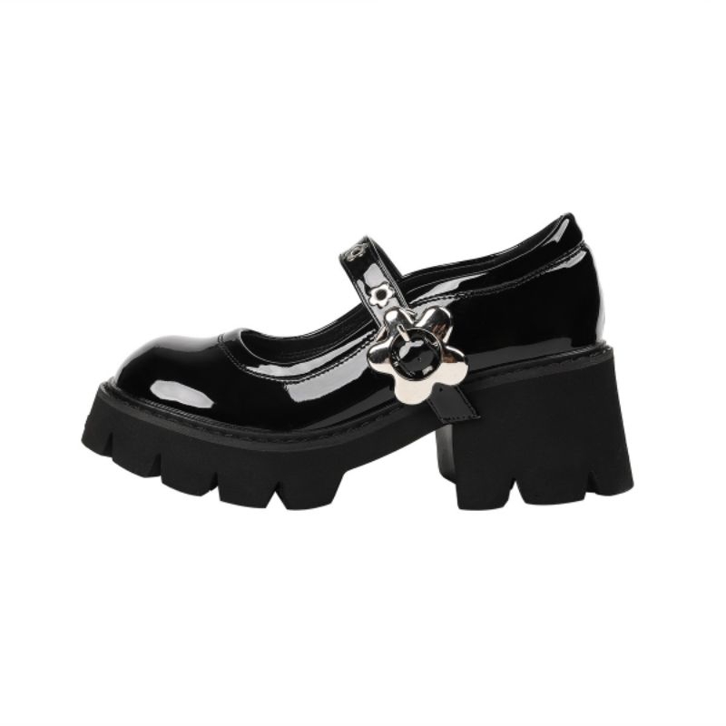 Flora Platform Maryjane - giày da bò nữ