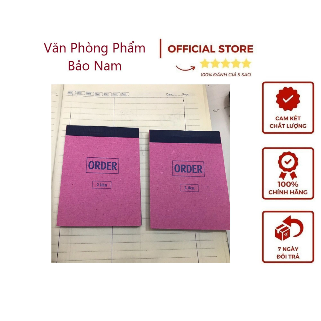 Combo 10 quyển sổ Order 2 liên 75x105mm (nhỏ A7)