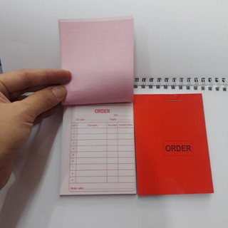 Combo 10 quyển sổ Order 2 liên 75x105mm (nhỏ A7)