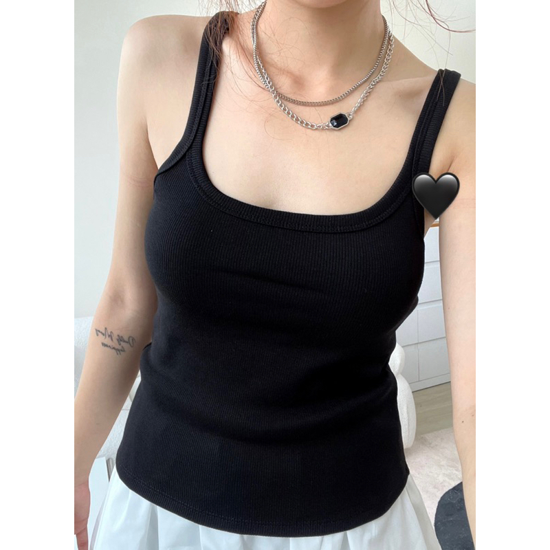 Áo tank top nữ - Áo 2 dây nữ dáng dài phù hợp với mùa hè năng động. Chất thun gân co giãn.