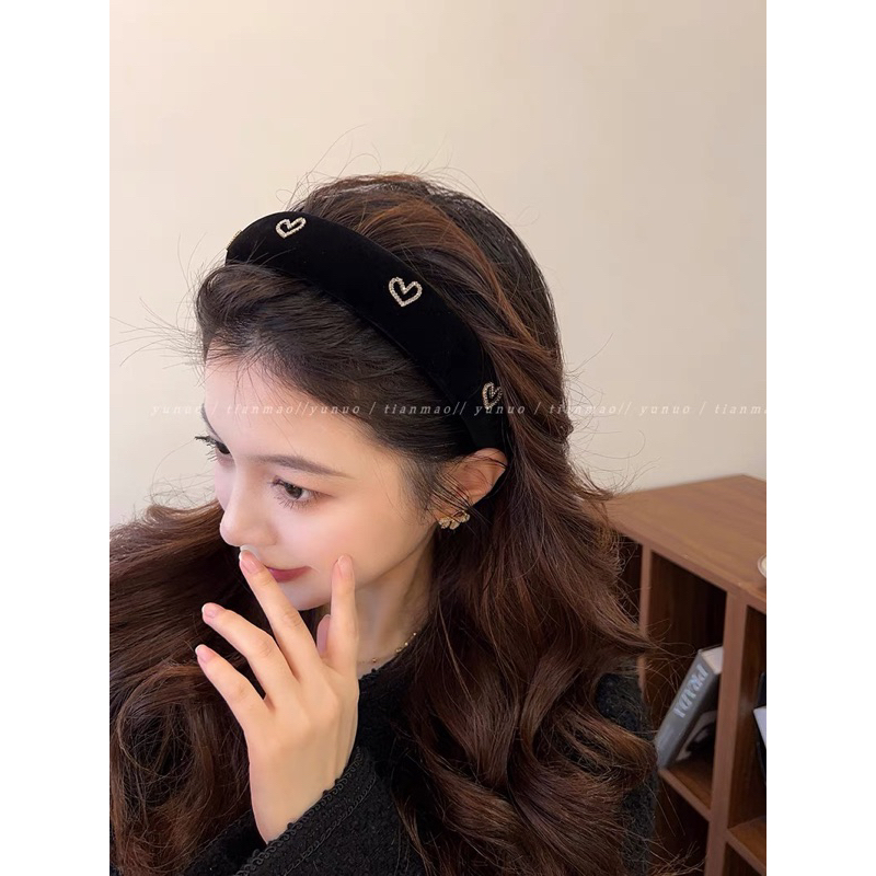 Cài tóc đính đá cute, băng đô họa tiết cho nữ