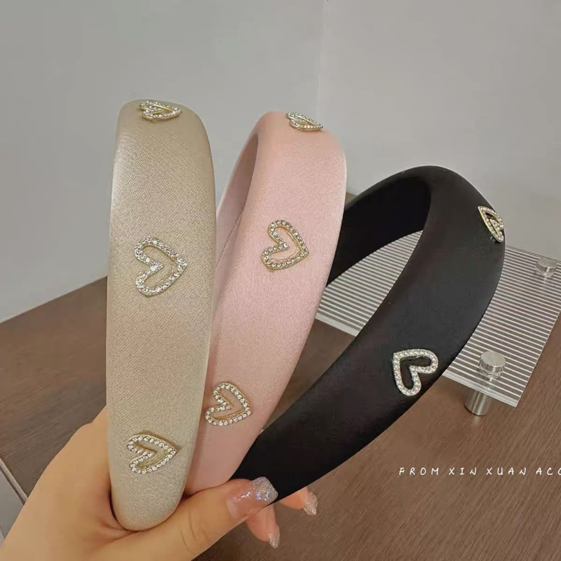 Cài tóc đính đá cute, băng đô họa tiết cho nữ