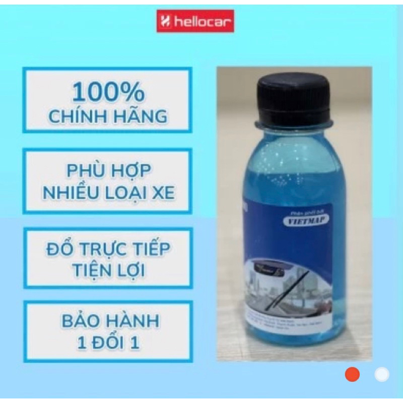 Nước Rửa Kính Lái Ô Tô Đậm Đặc Vasic - Lọ dung tích 250ml  l Thương hiệu Vietmap