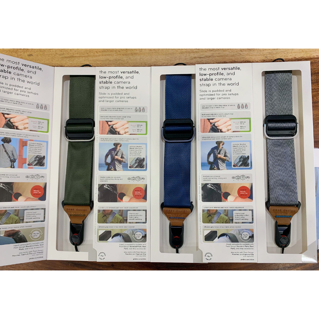 Dây máy ảnh PeakDeasign Slide Lite Ash, Bản trung