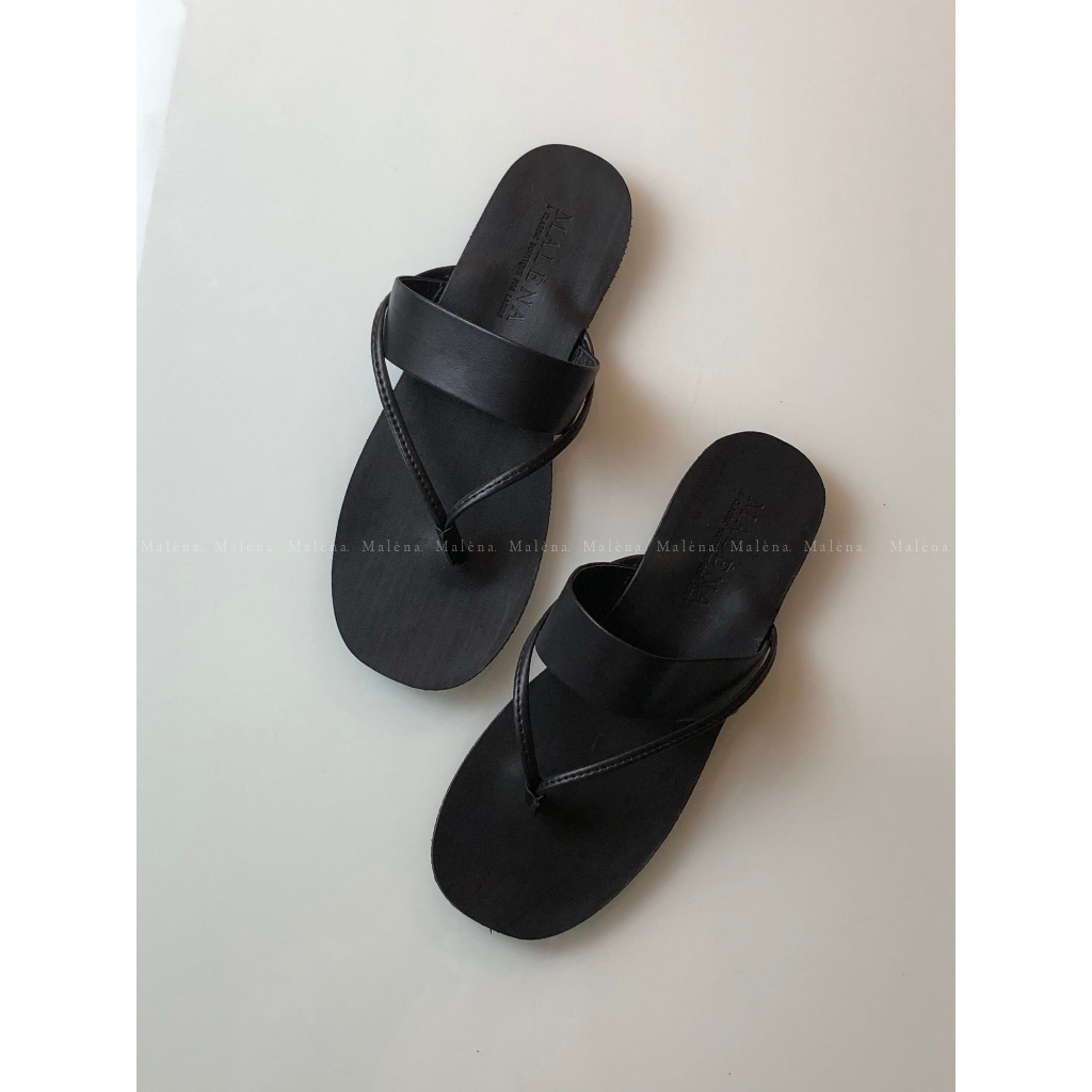 Dép nữ MALENA thiết kế xỏ ngón kèm quai ngang phong cách mùa hè thanh lịch, sang trọng