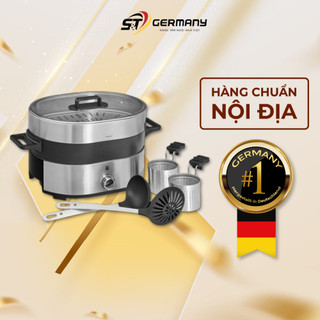 Nồi lẩu hấp wmf lono hot pot & steam nội địa đức, nồi lẩu điện thép không gỉ germanysnt 260022