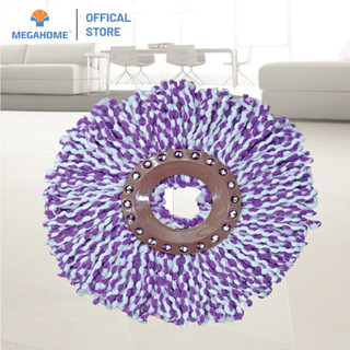 Bông lau nhà Megahome chất liệu microfiber thấm hút tốt, mau khô dùng được cho tất cả cây lau xoay 360 độ