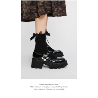 Flora Platform Maryjane - giày da bò nữ (genuine leather)