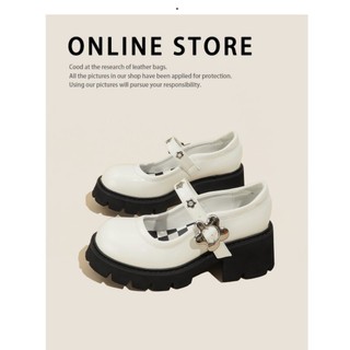 Flora Platform Maryjane - giày da bò nữ (genuine leather)