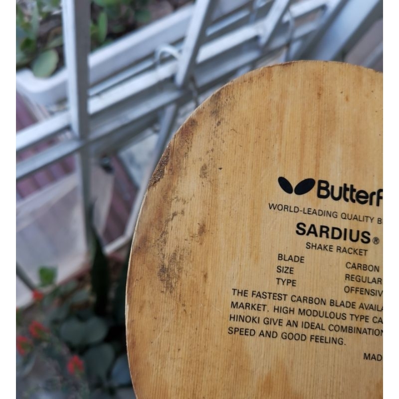 Cốt vợt bóng bàn carbon hàng hiếm Butterfly Sadius Tamca 5000 tem bạc