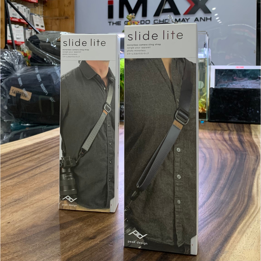 Dây máy ảnh PeakDeasign Slide Lite Black, Bản Trung