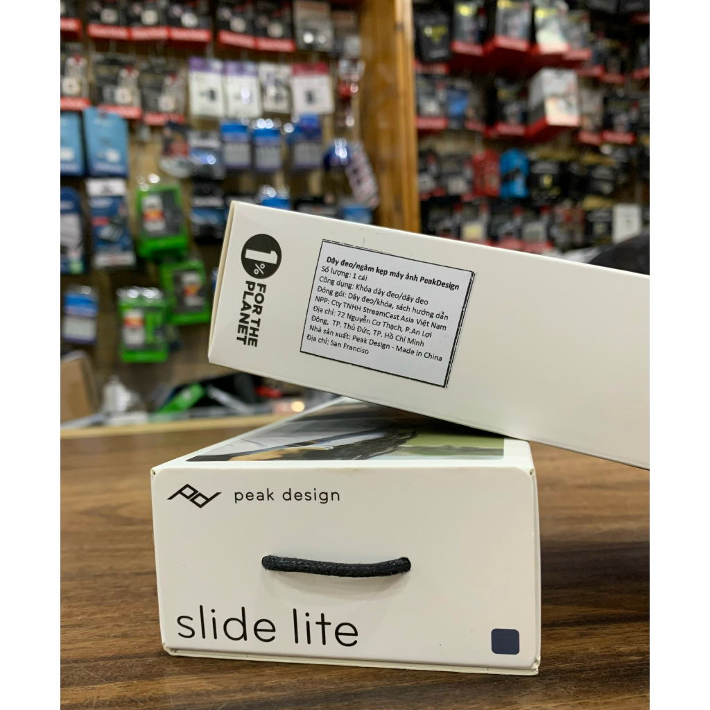 Dây máy ảnh PeakDeasign Slide Lite Black, Bản Trung