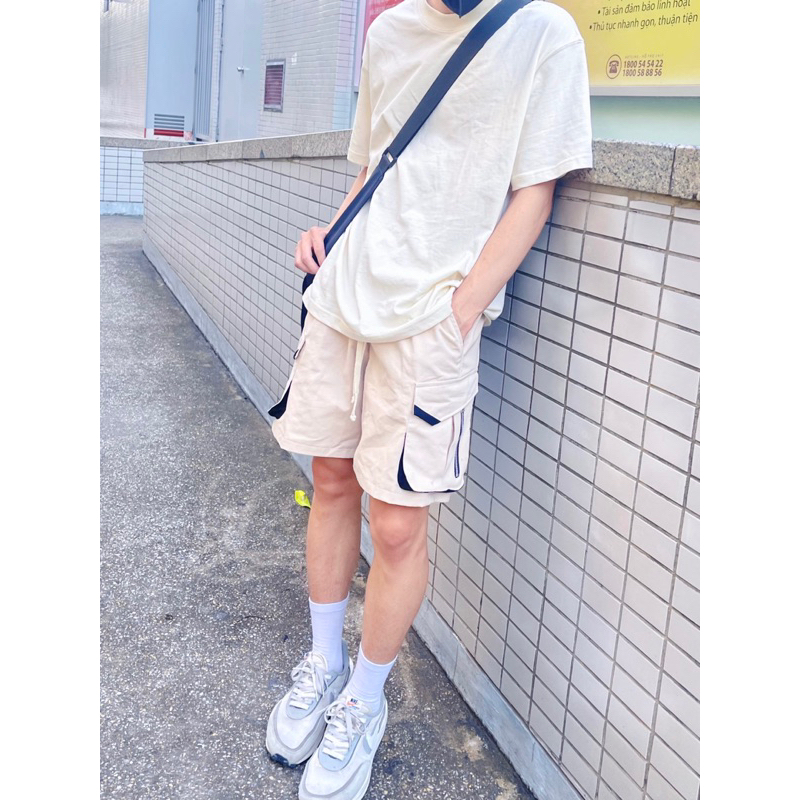 Quần Short KaKi túi hộp 280 gsm Streetwear Unisex