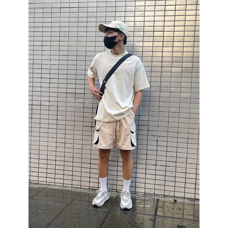 Quần Short KaKi túi hộp 280 gsm Streetwear Unisex