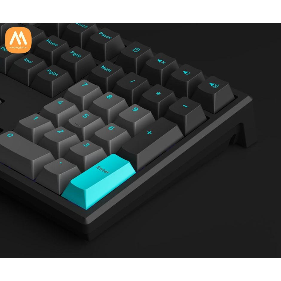 Bàn phím cơ MonsGeek MG108 Black & Cyan
