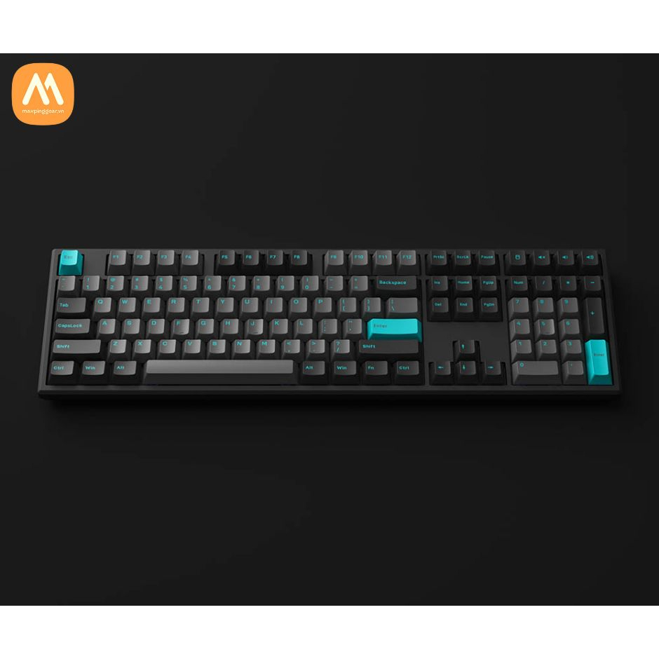 Bàn phím cơ MonsGeek MG108 Black & Cyan