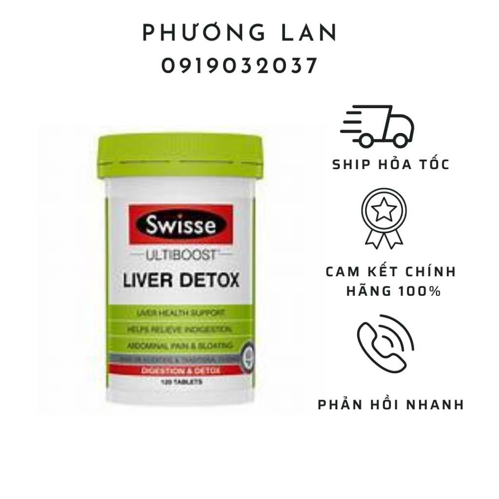 Viên thải độc Gan Liver Detox Swisse Úc 120 viên