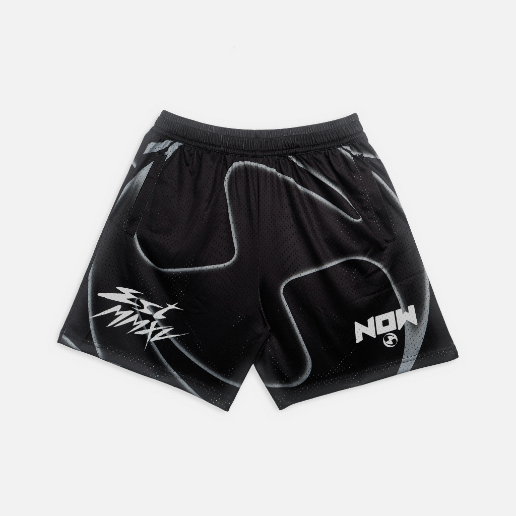 Quần NEEDS OF WISDOM Mesh Logo Shorts - Black - Local Brand Chính Hãng