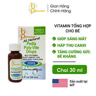 Vitamin Tổng Hợp Cho Bé Pedia Poly Vite Drops - Kích Thích Trẻ Ăn Ngon, Tăng Sức Đề Kháng & Sức Khỏe