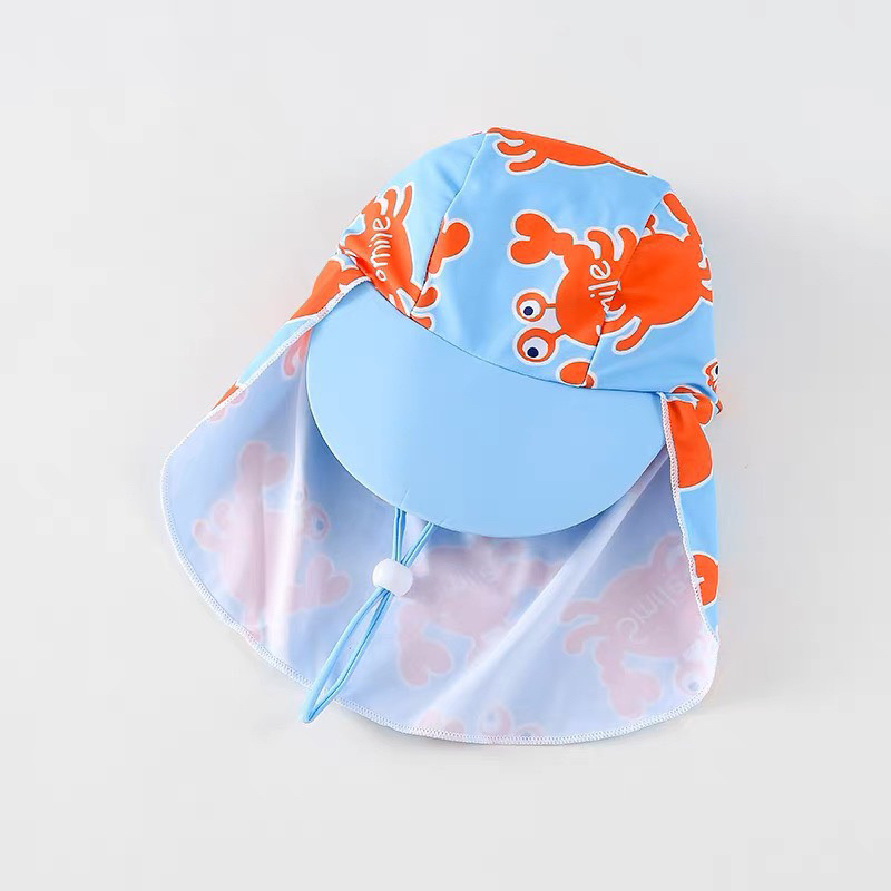 8-30kg Đồ bơi rời tay dài có kèm nón cho bé trai