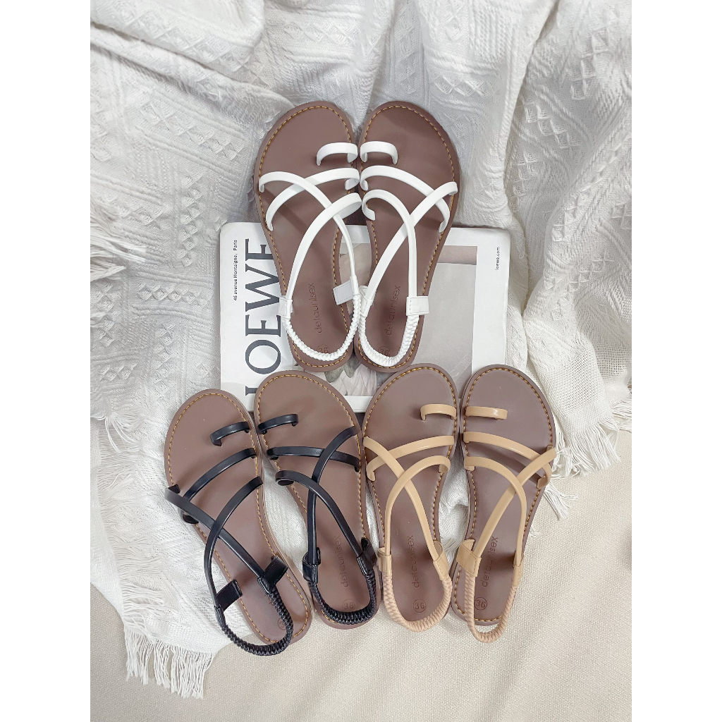 Dép Birken Sandal nữ xỏ ngón quai mảnh hậu thun Detaunisex thời trang đi biển -  SX05