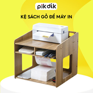 Kệ sách gỗ để máy in, giá đựng đồ văn phòng phẩm, kệ gỗ để góc tường để bàn chất liệu gỗ MDF