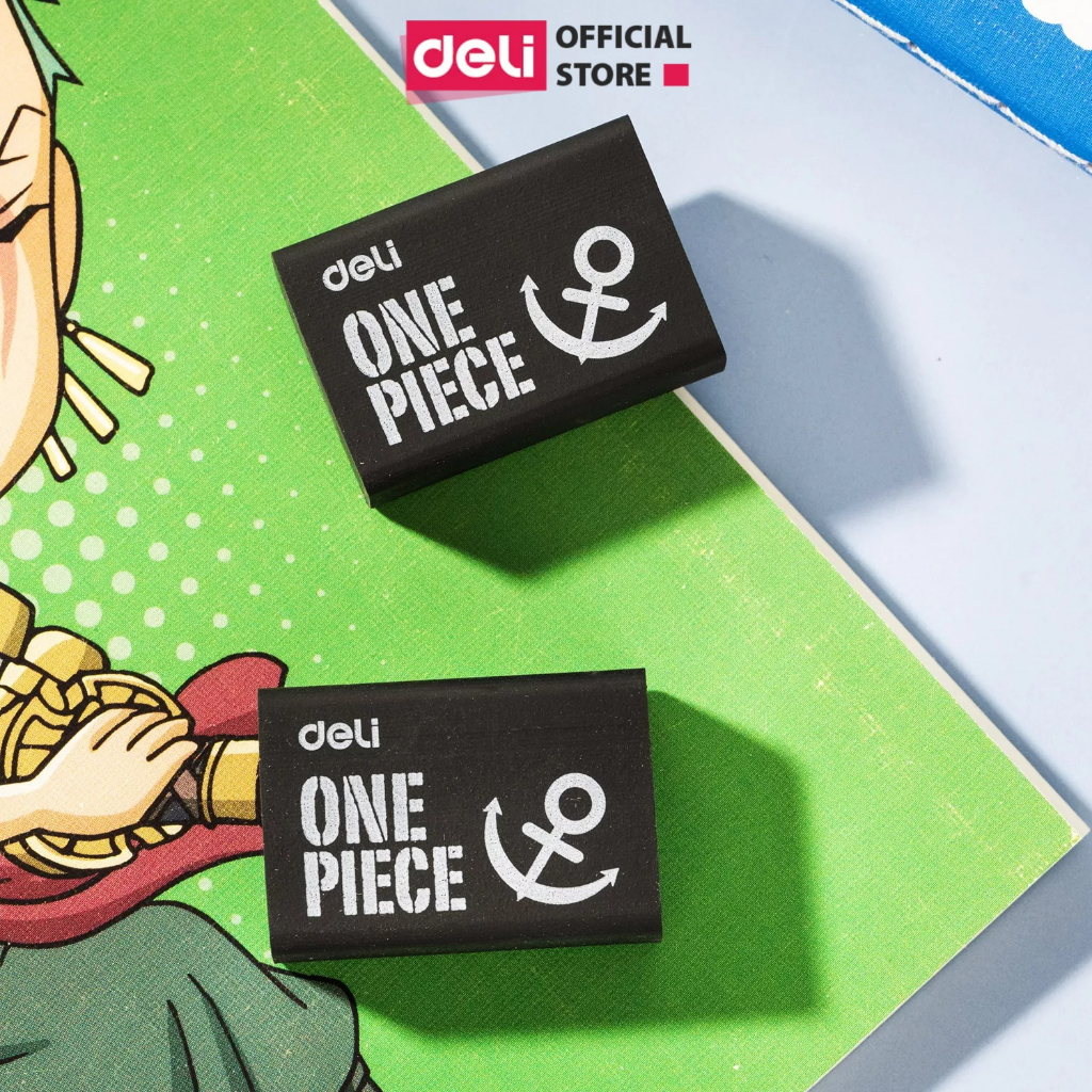 Gôm Tẩy One Piece Chì 4B Deli Màu Đen Deli - Tẩy Sạch, Ít Vụn - Sử Dụng Trong Học Tập Mỹ Thuật - Học Sinh, Trẻ nhỏ
