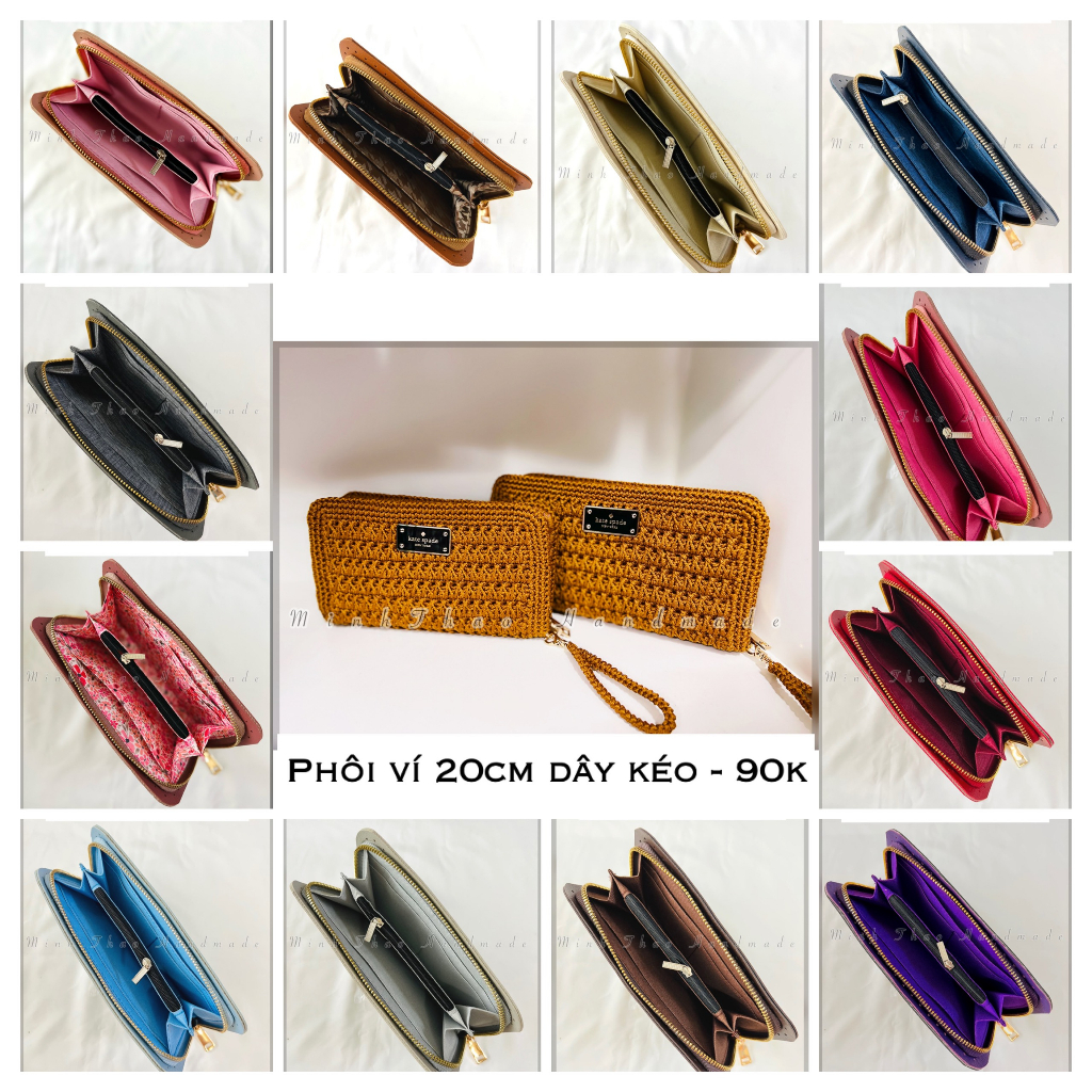Phôi ví dây kéo 20cm