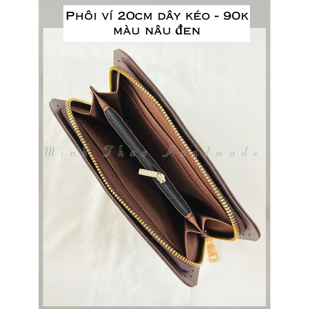 Phôi ví dây kéo 20cm