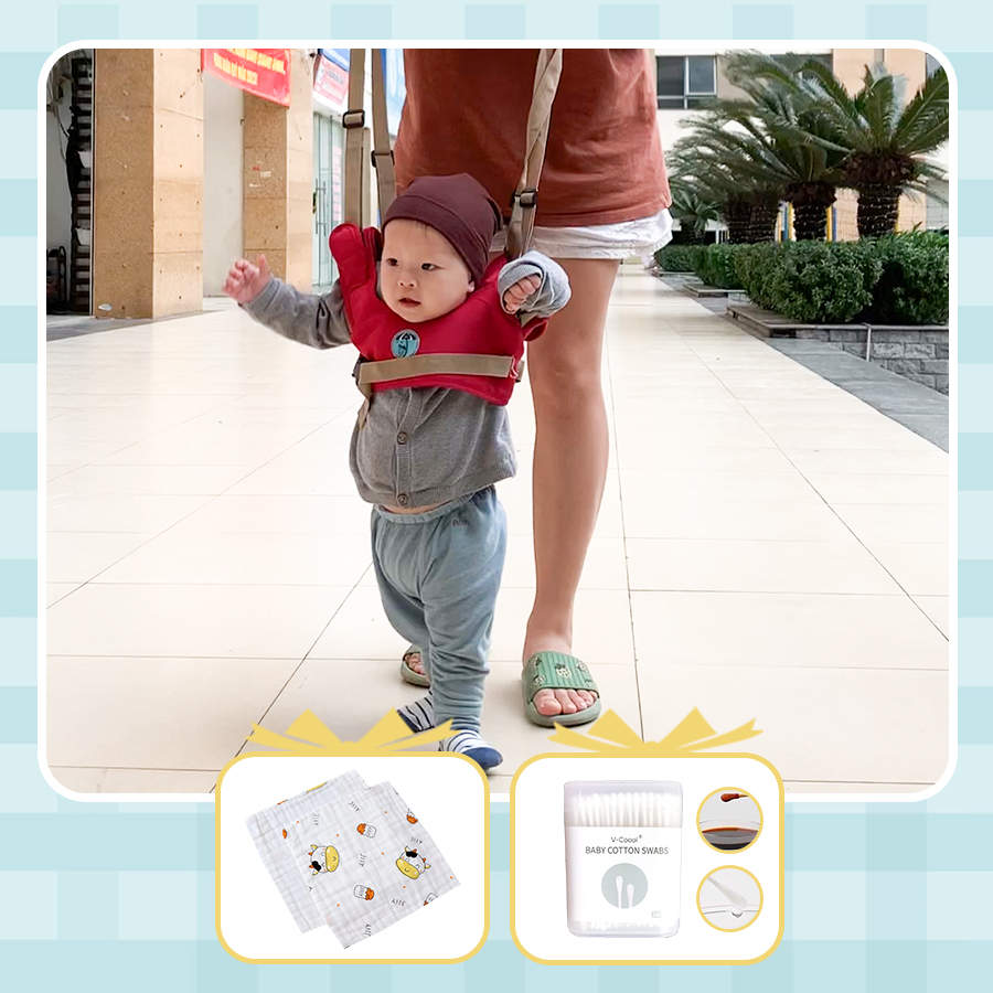 Đai tập đi cho bé, giúp bố mẹ không bị đau lưng, con nhanh biết đi