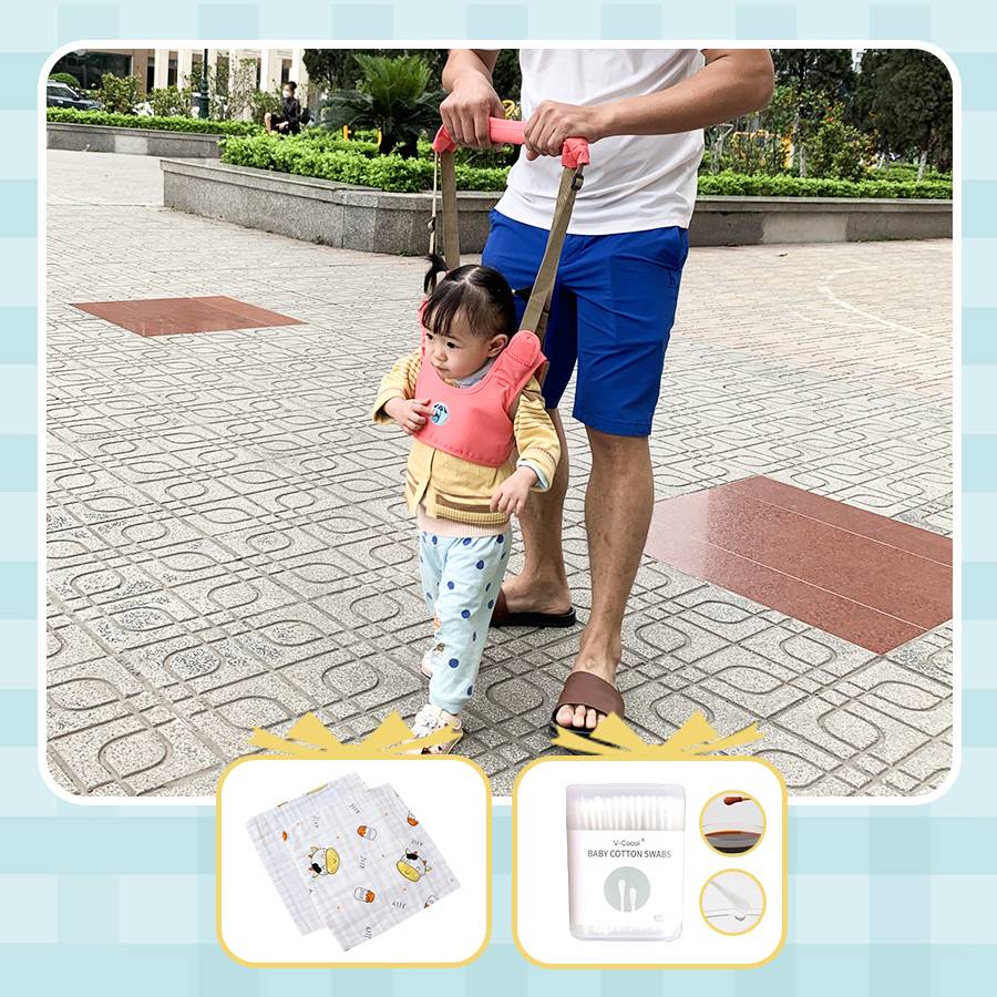 Đai tập đi cho bé, giúp bố mẹ không bị đau lưng, con nhanh biết đi