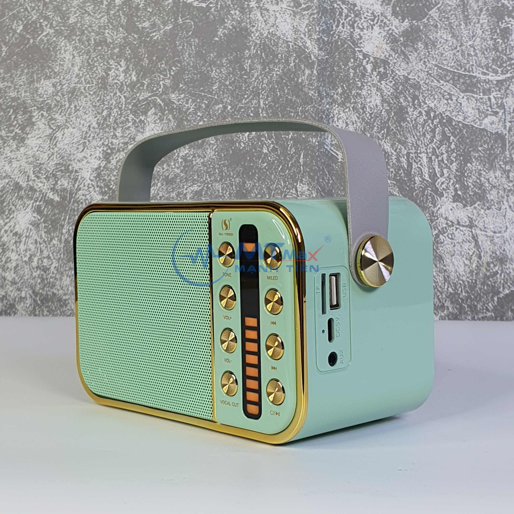 Loa Kèm Mic Karaoke  YS108 Bluetooth  Bass Êm Công Suất 15W Kèm 1 Micro Nhỏ Gọn Và Xinh Xắn