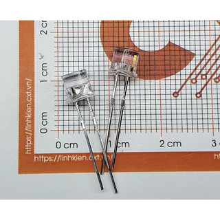 Led 5mm đỏ - Đầu bằng  (10 chiếc)