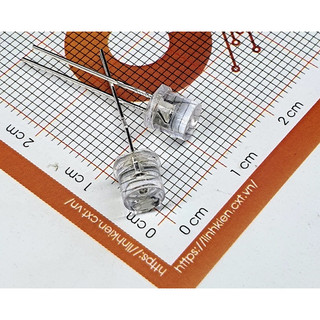 Led 5mm đỏ - Đầu bằng  (10 chiếc)